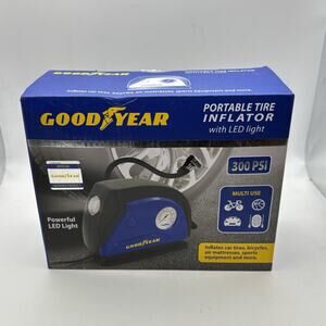 300psi Portable Tire Inflator with LED Light - NEW! 12 volt Goodyear - New.